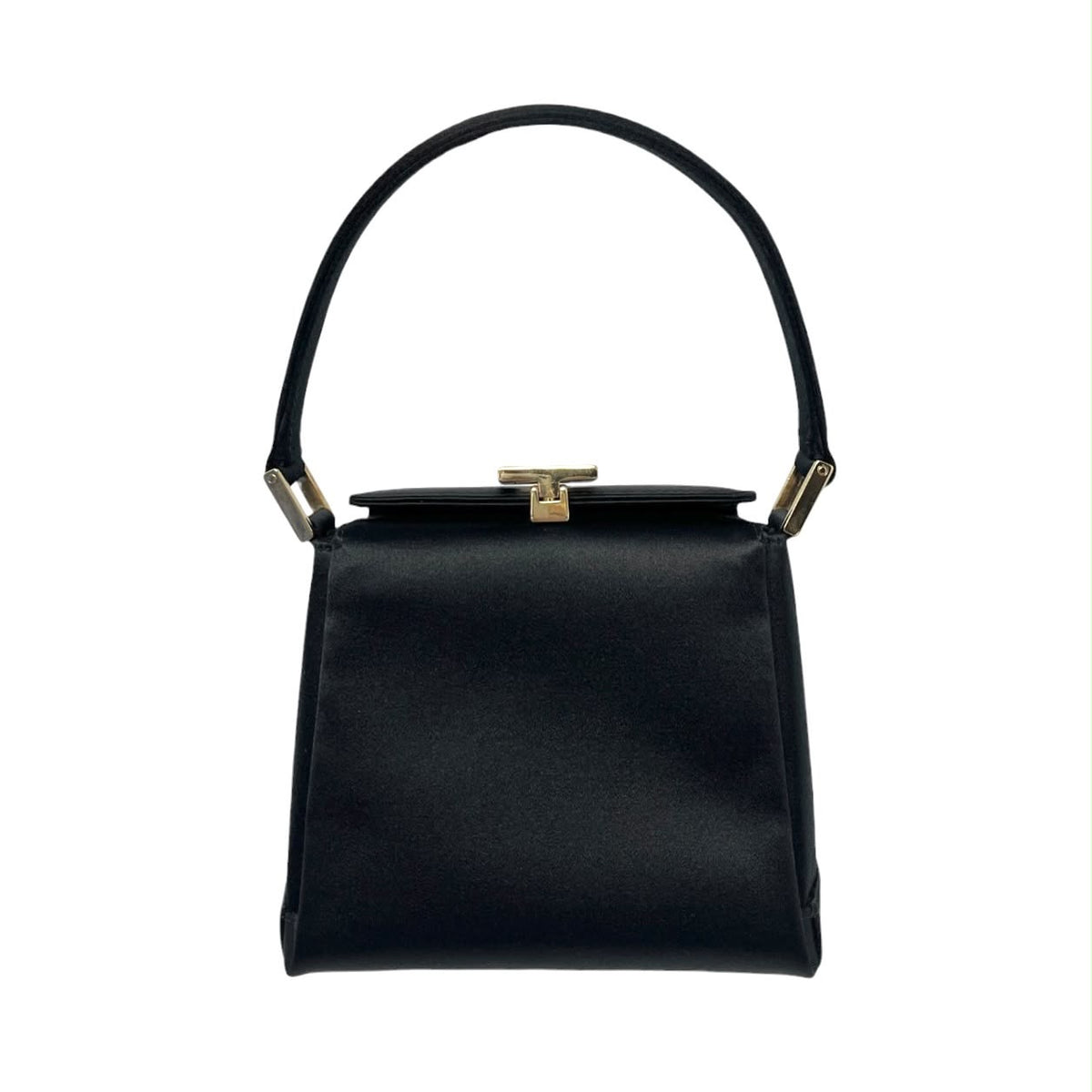 Gucci Black Mini Satin Top Handle Bag
