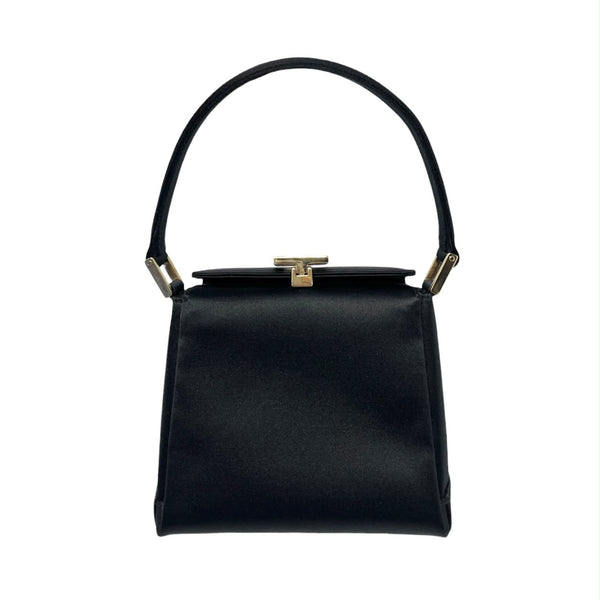 Gucci Black Mini Satin Top Handle Bag