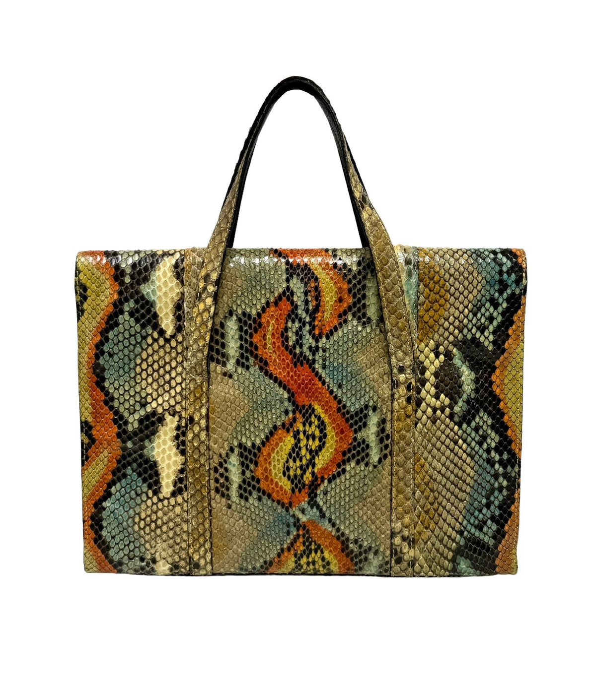 Top Handle Chanel Python Bag Chanel Python Logo Top Handle Bag – Treasures of NYC
