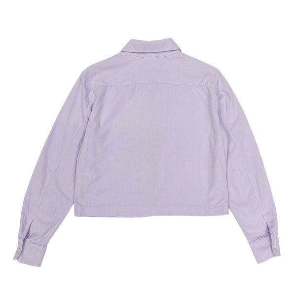 Chanel Purple Logo Shirt Jacket