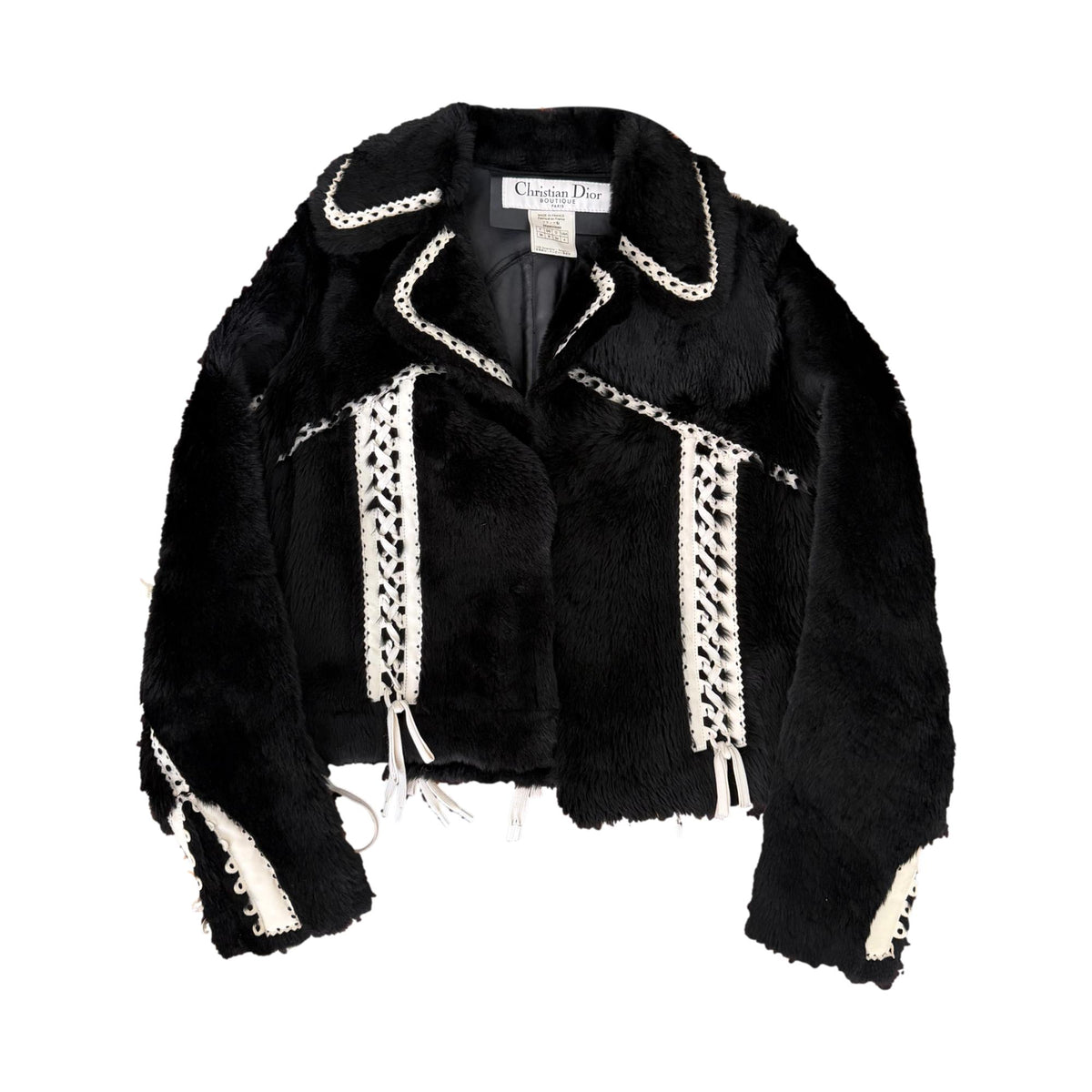 Dior Corset Detail Fur Jacket