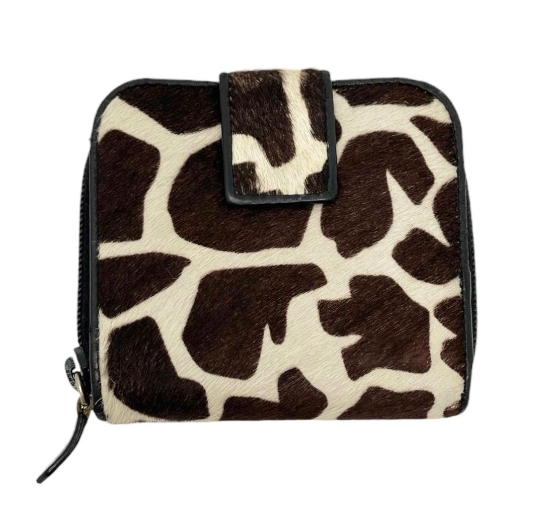 Prada Giraffe Calf-Hair Wallet