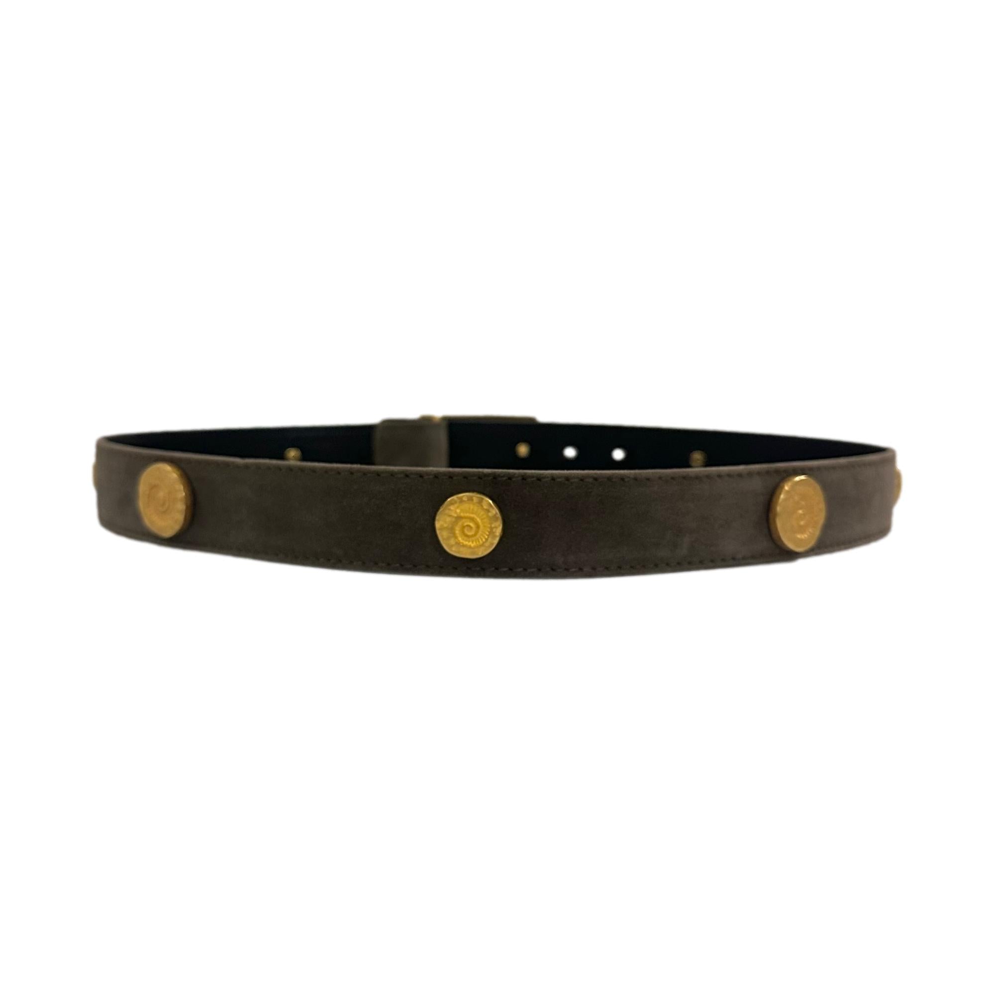Escada Fossil Suede Belt