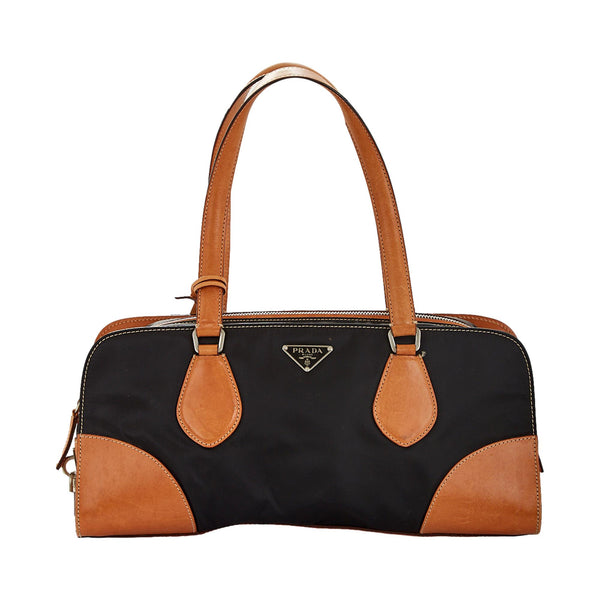 Prada Mixed Media Nylon Shoulder Bag