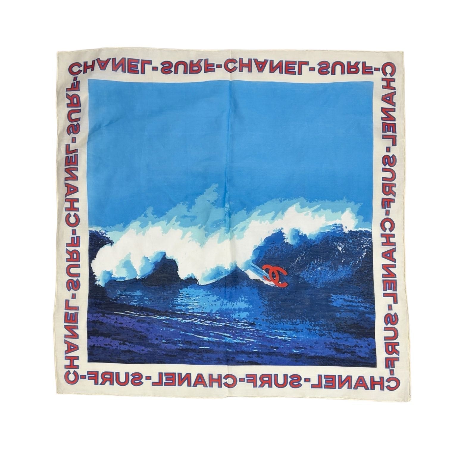 Chanel Surf Logo Scarf