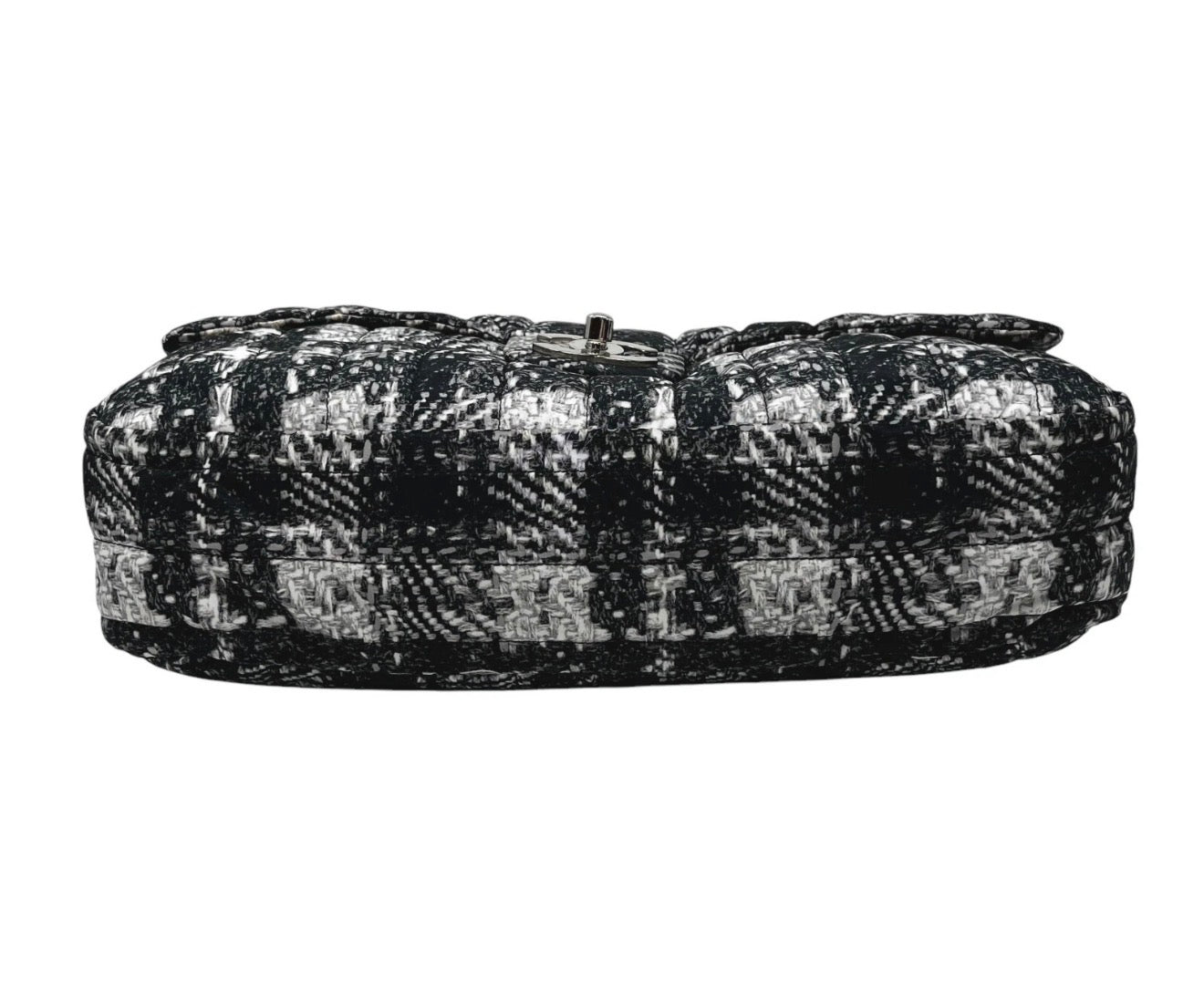 Chanel Tweed Print Nylon Flap Bag