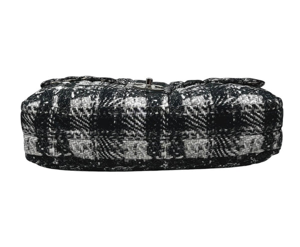 Chanel Tweed Print Nylon Flap Bag