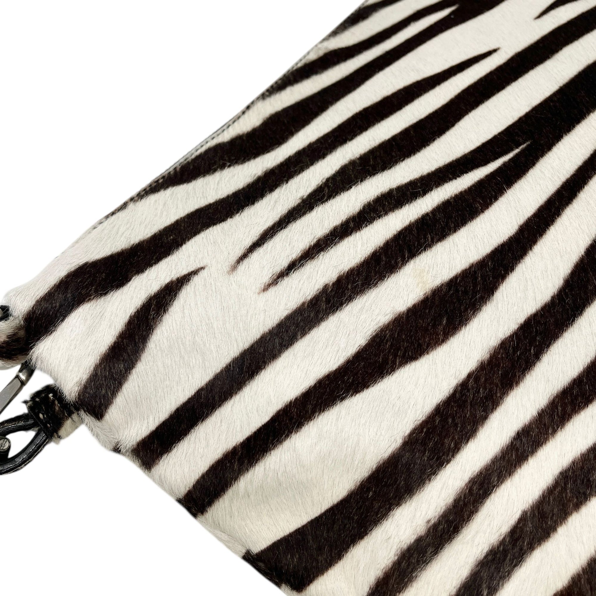 Prada Zebra Logo Shoulder Bag