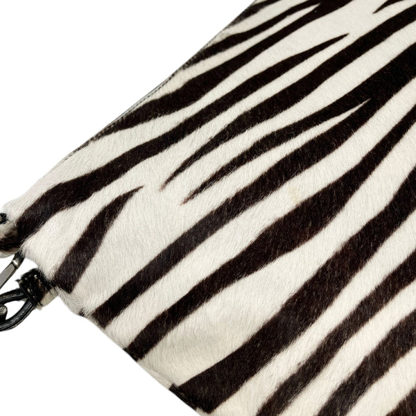 Prada Zebra Logo Shoulder Bag