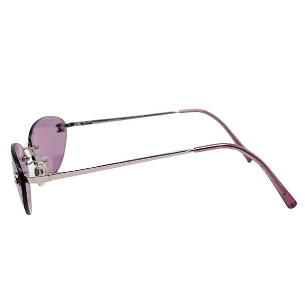 Chanel Pink Rimless Sunglasses