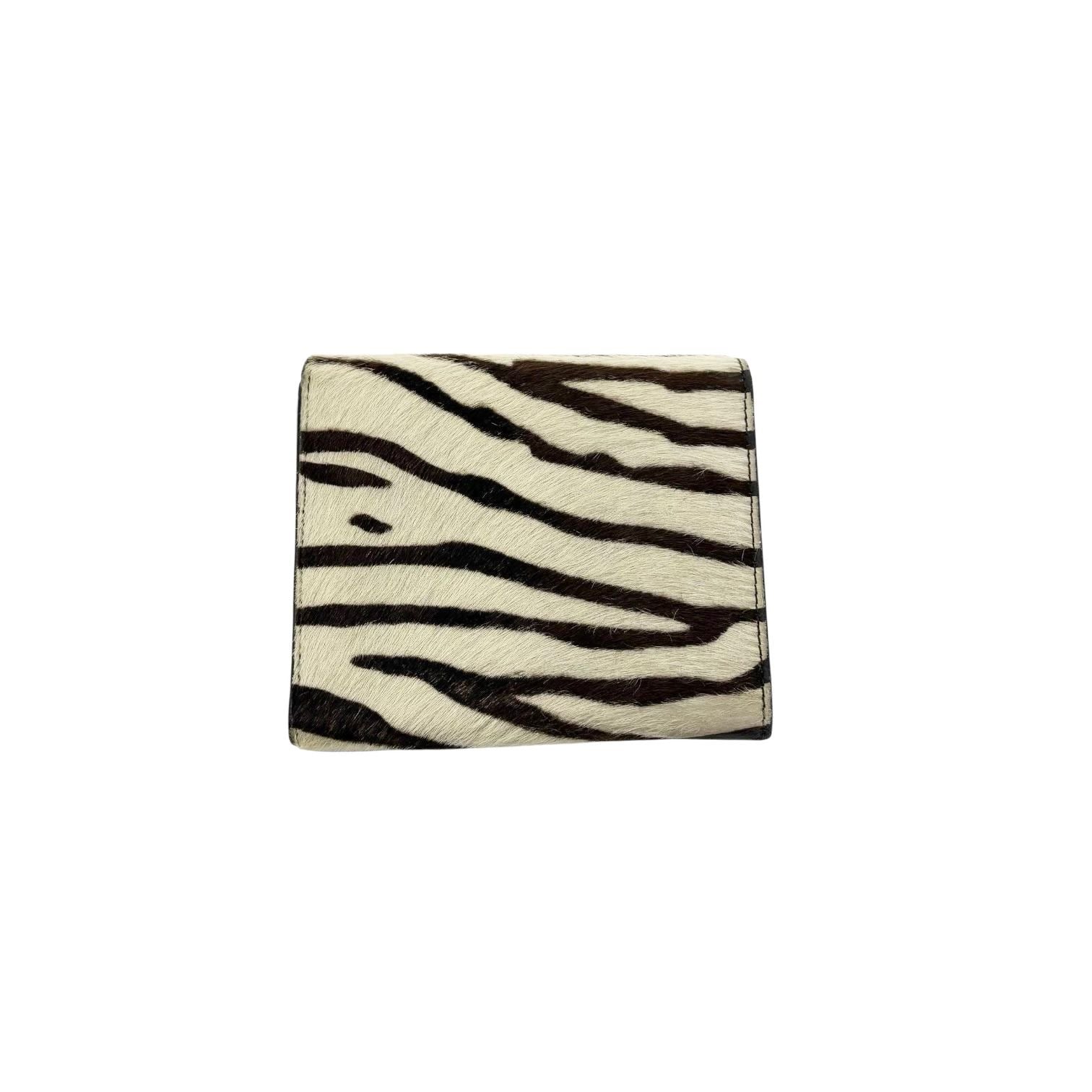 Prada Zebra Calfhair Wallet