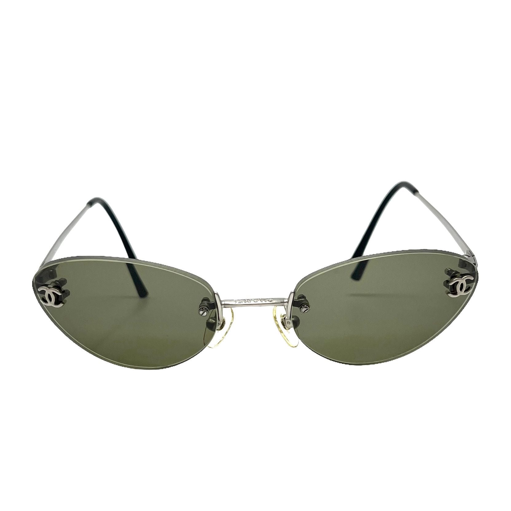 Chanel Olive Shade Mini Sunglasses