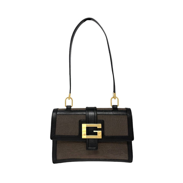 Gucci Black Canvas Shoulder Bag