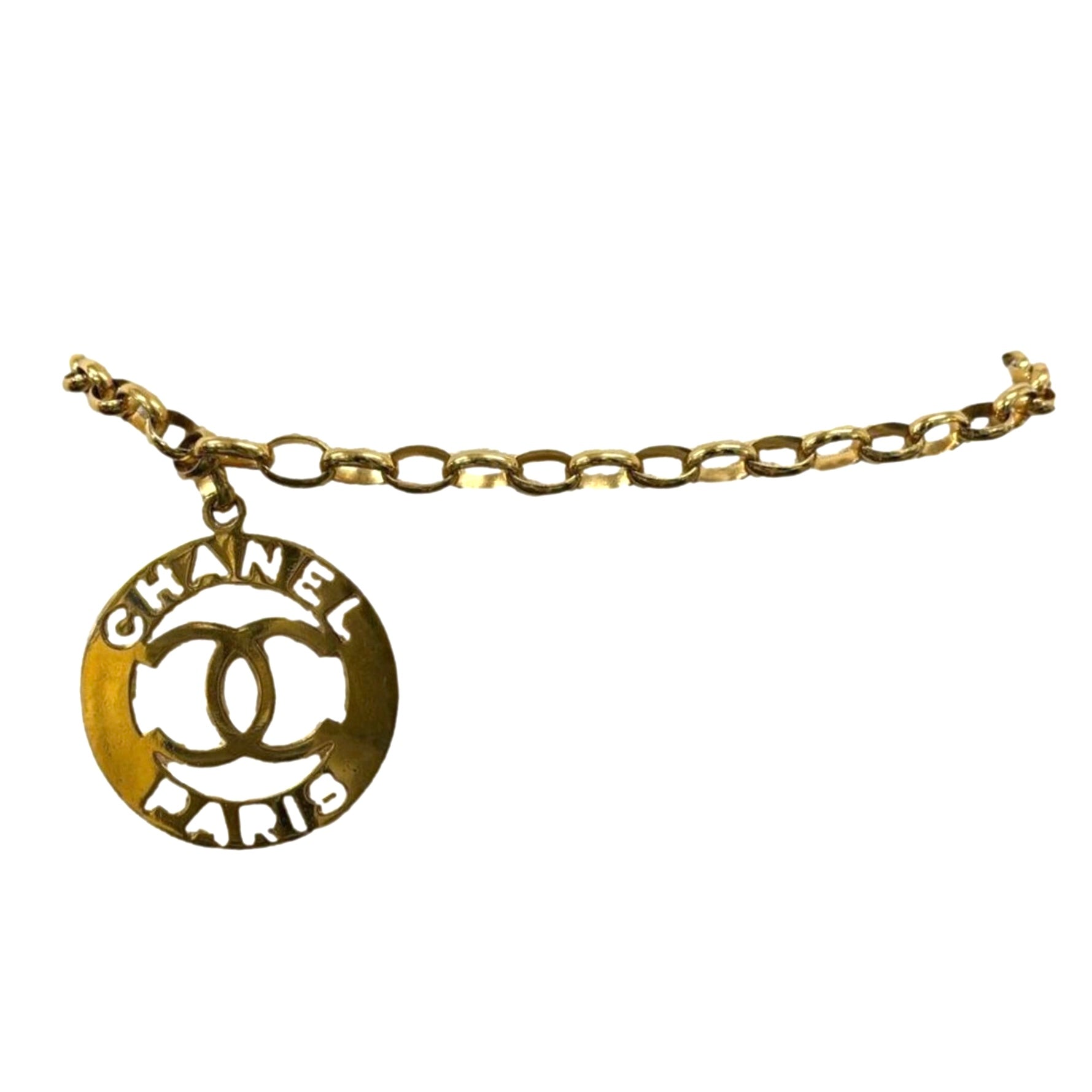 Chanel Gold Jumbo Logo Chain Belt/Necklace