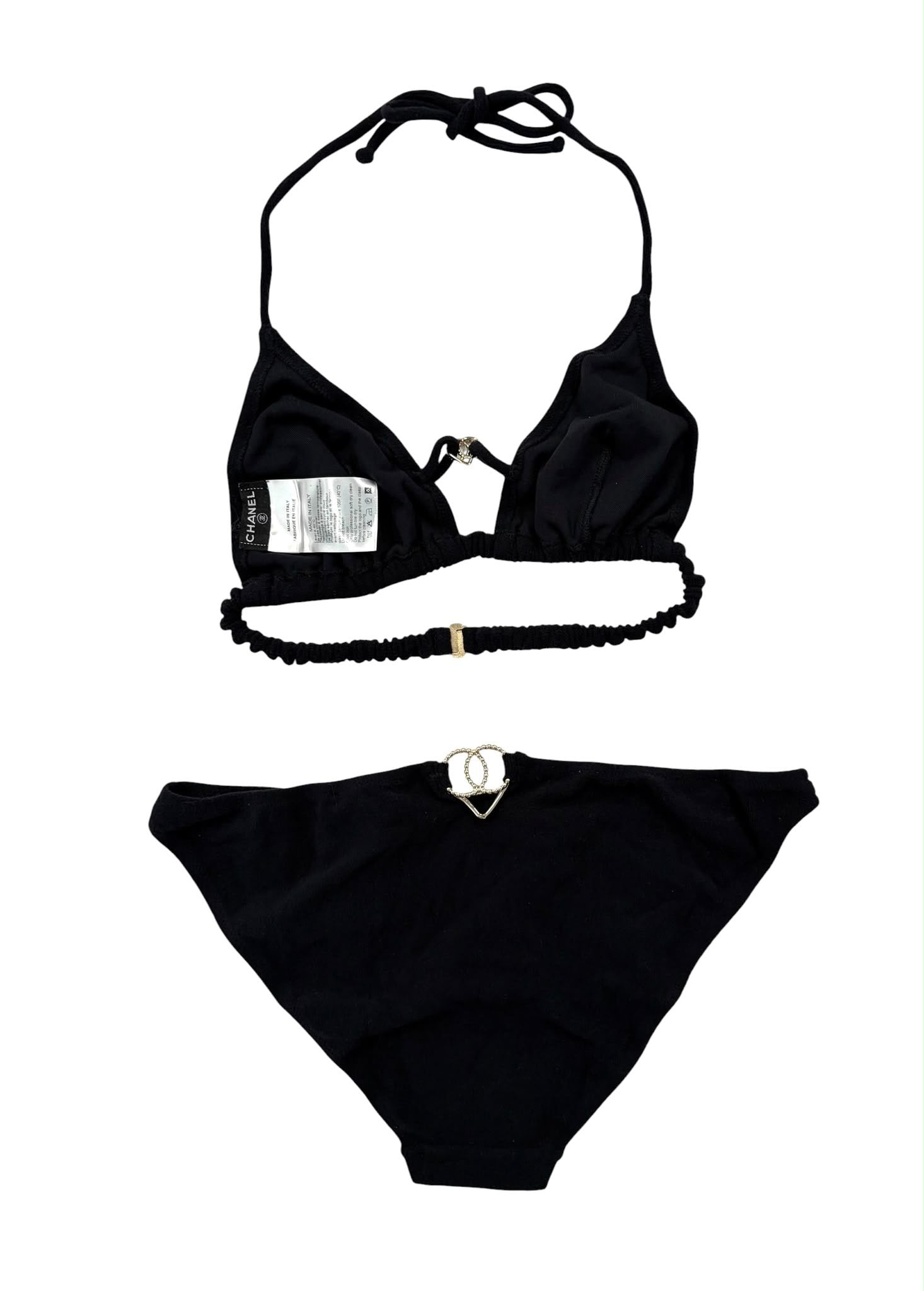 Chanel Black Heart Bikini