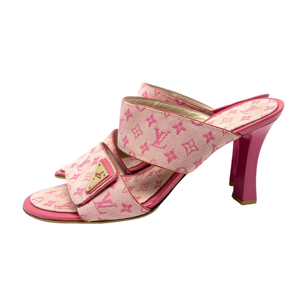 Louis Vuitton Pink Monogram Heels
