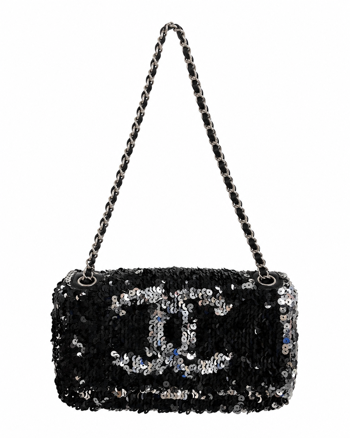 Chanel Black Sequin Flap Bag