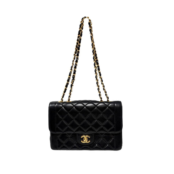 Chanel Black 2way Turnlock Flap Bag