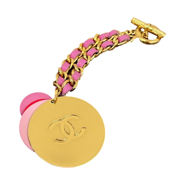 Chanel Gold Logo Charm Bracelet