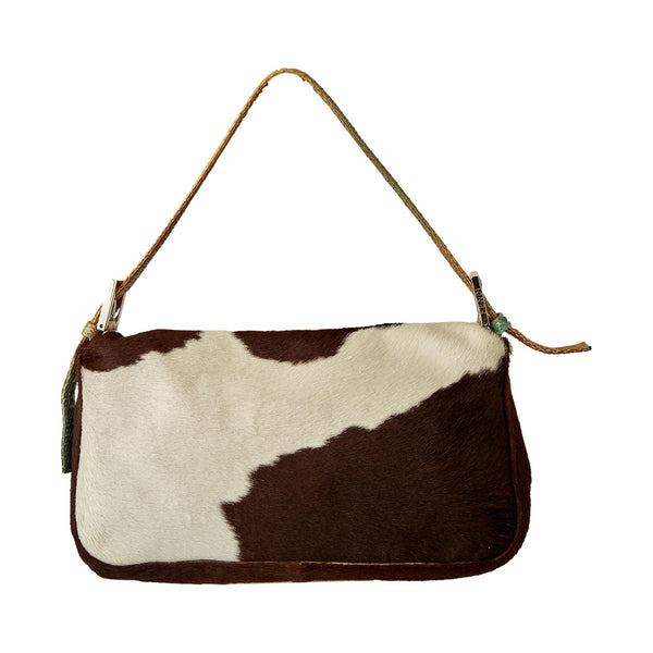 Fendi Brown Cowprint Baguette Bag