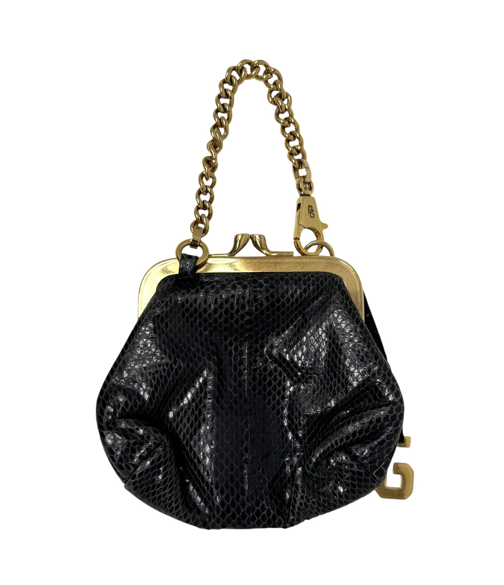 Dolce & Gabbana Black Snakeskin Mini Bag