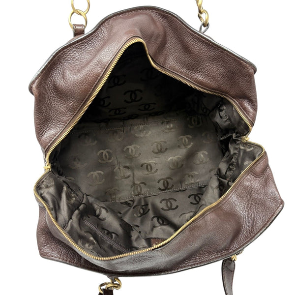 Chanel Brown Oversized Shoulder Bag