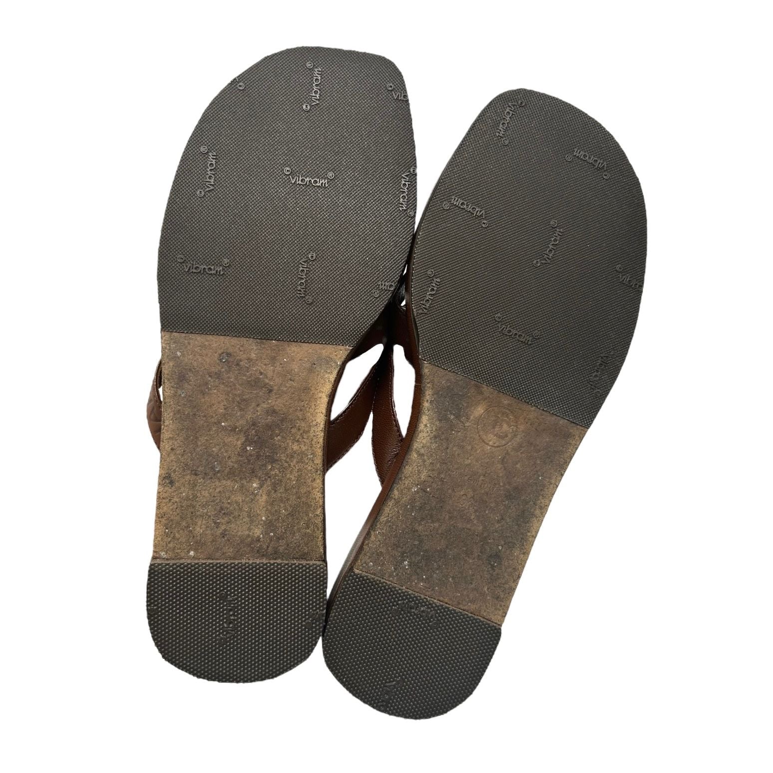 CHANEL ブラウン サンダル Chanel Brown Leather Logo Sandals – Treasures of NYC