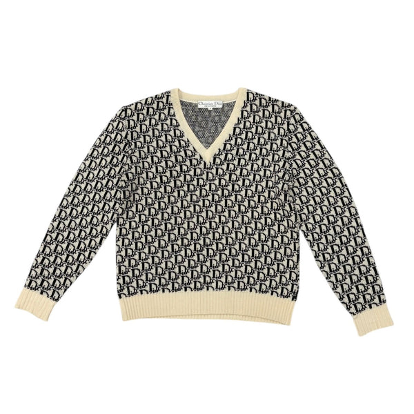 Dior Ivory Logo Sweater Top