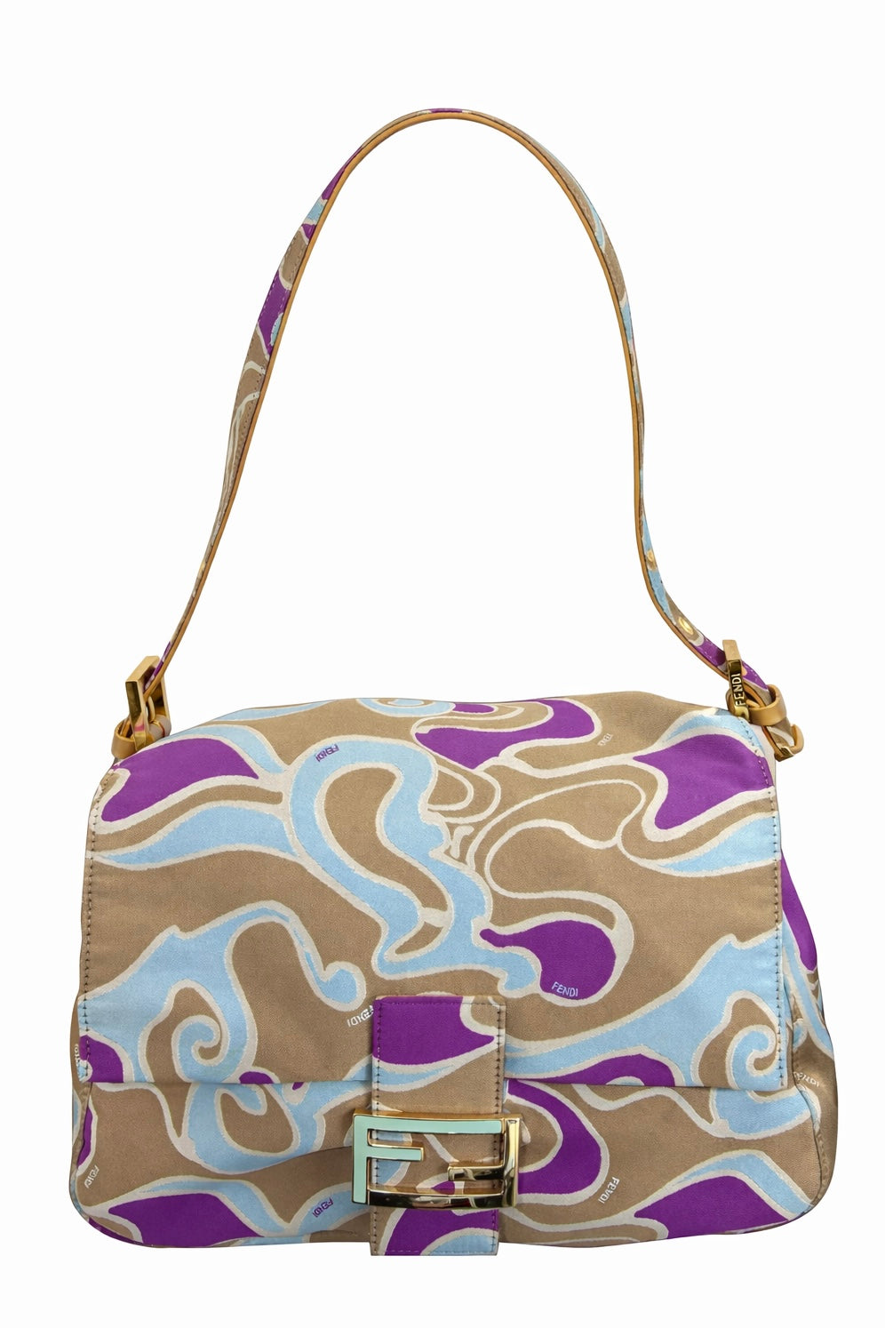 Fendi Wave Print Mamma Baguette