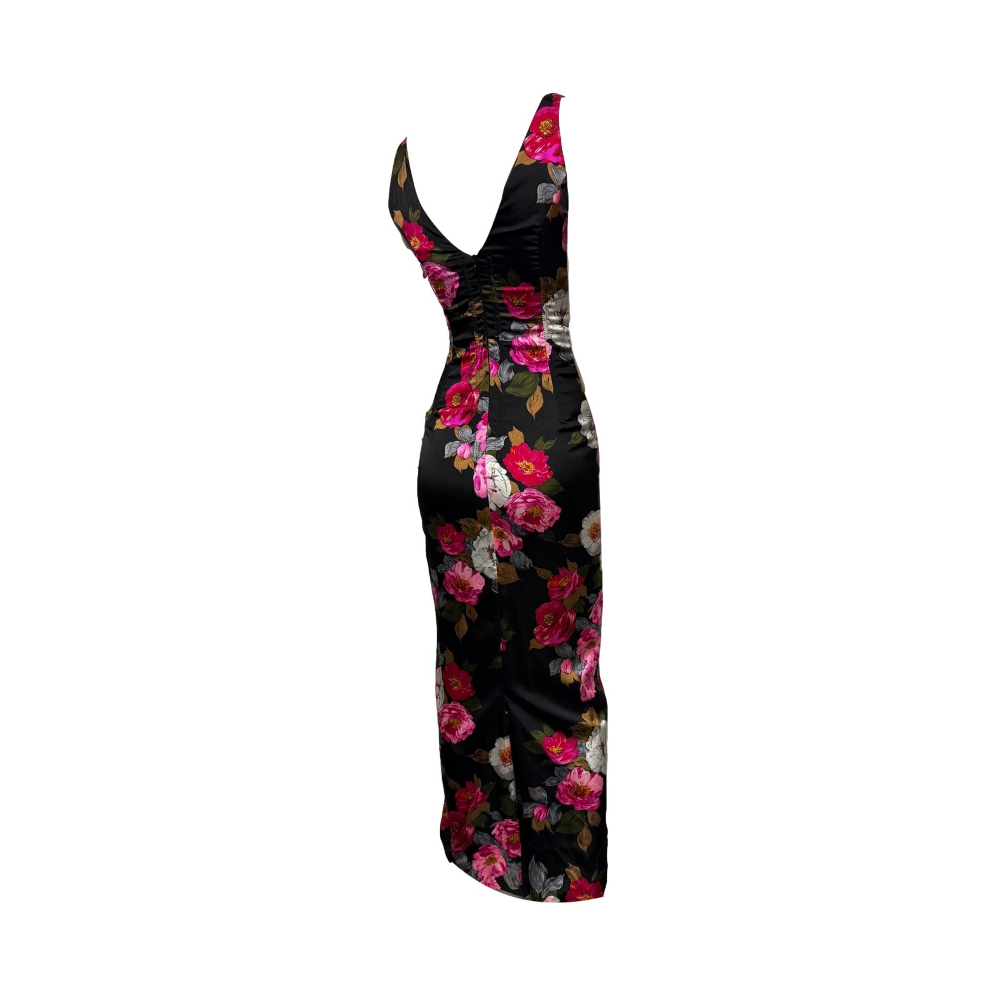 Dolce & Gabbana Floral Corseted Gown Set