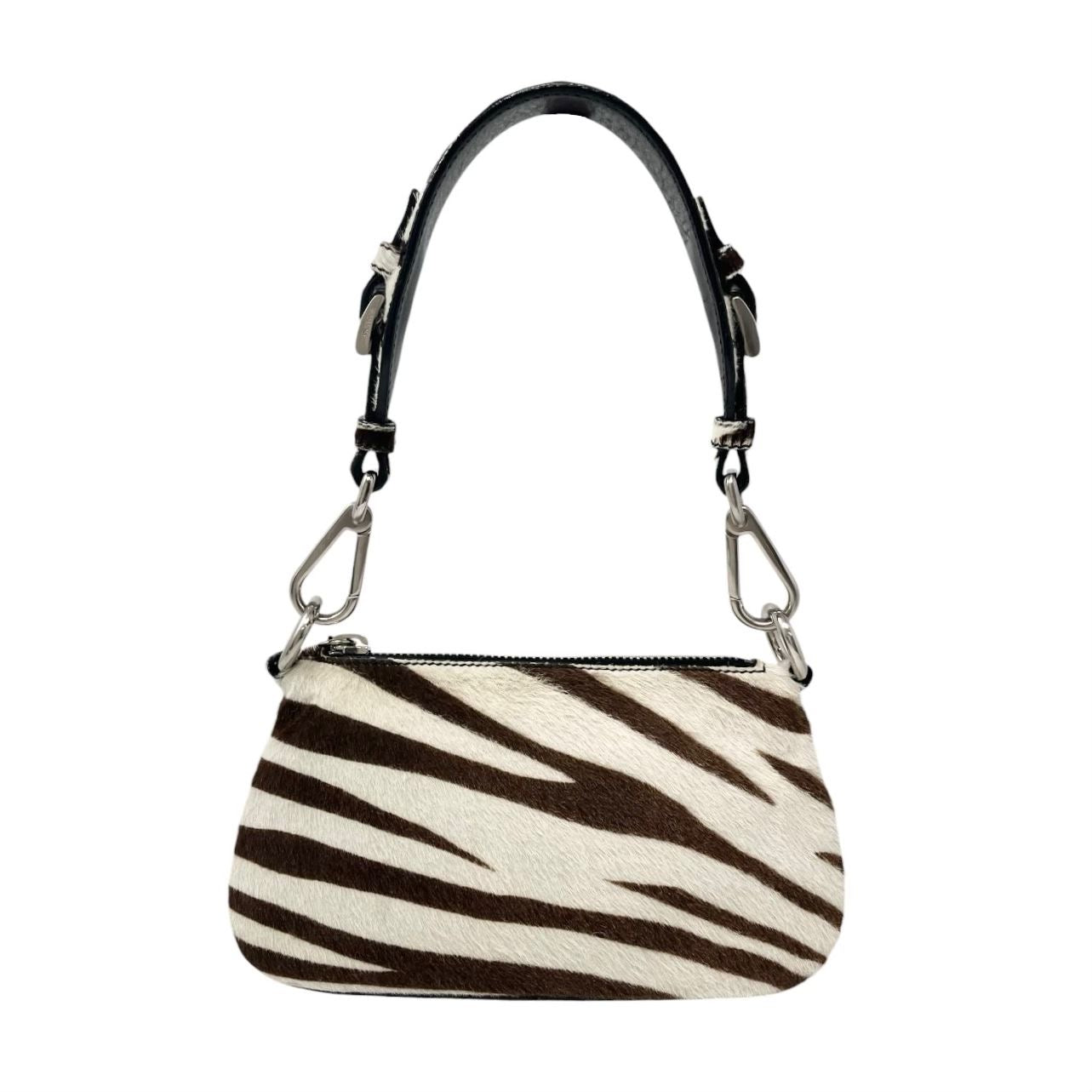 Prada Zebra Logo Shoulder Bag