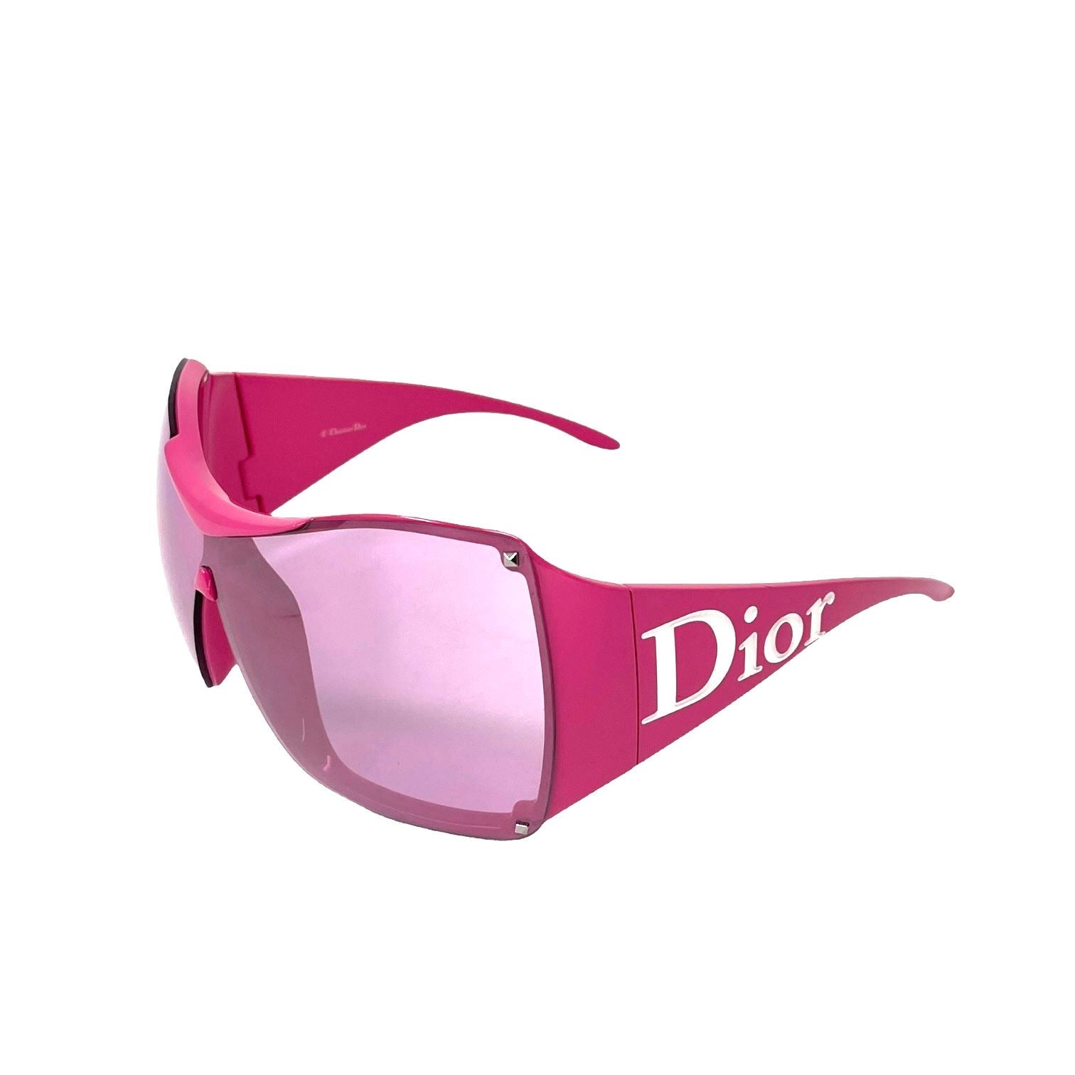 Dior Pink Jumbo Logo Sunglasses