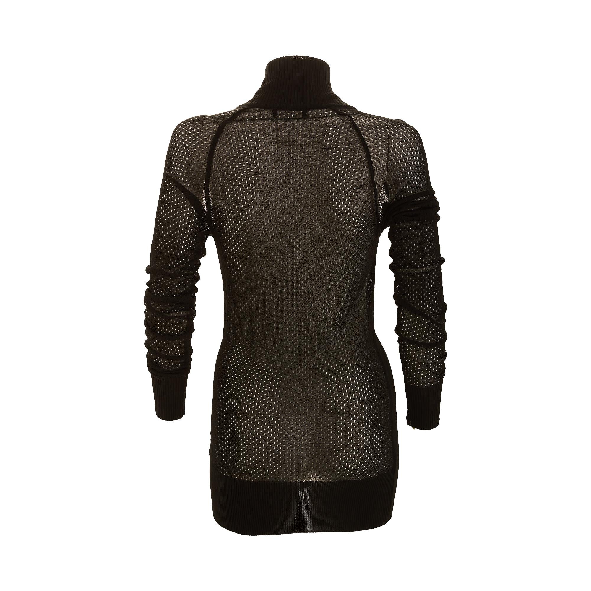 Dior Black Mesh Zip Mini Dress Treasures of NYC Dior Black Mesh Zip Mini Dress Treasures of NYC