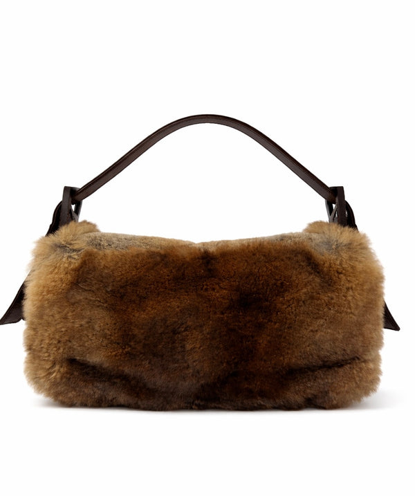 Fendi Brown Fur Baguette