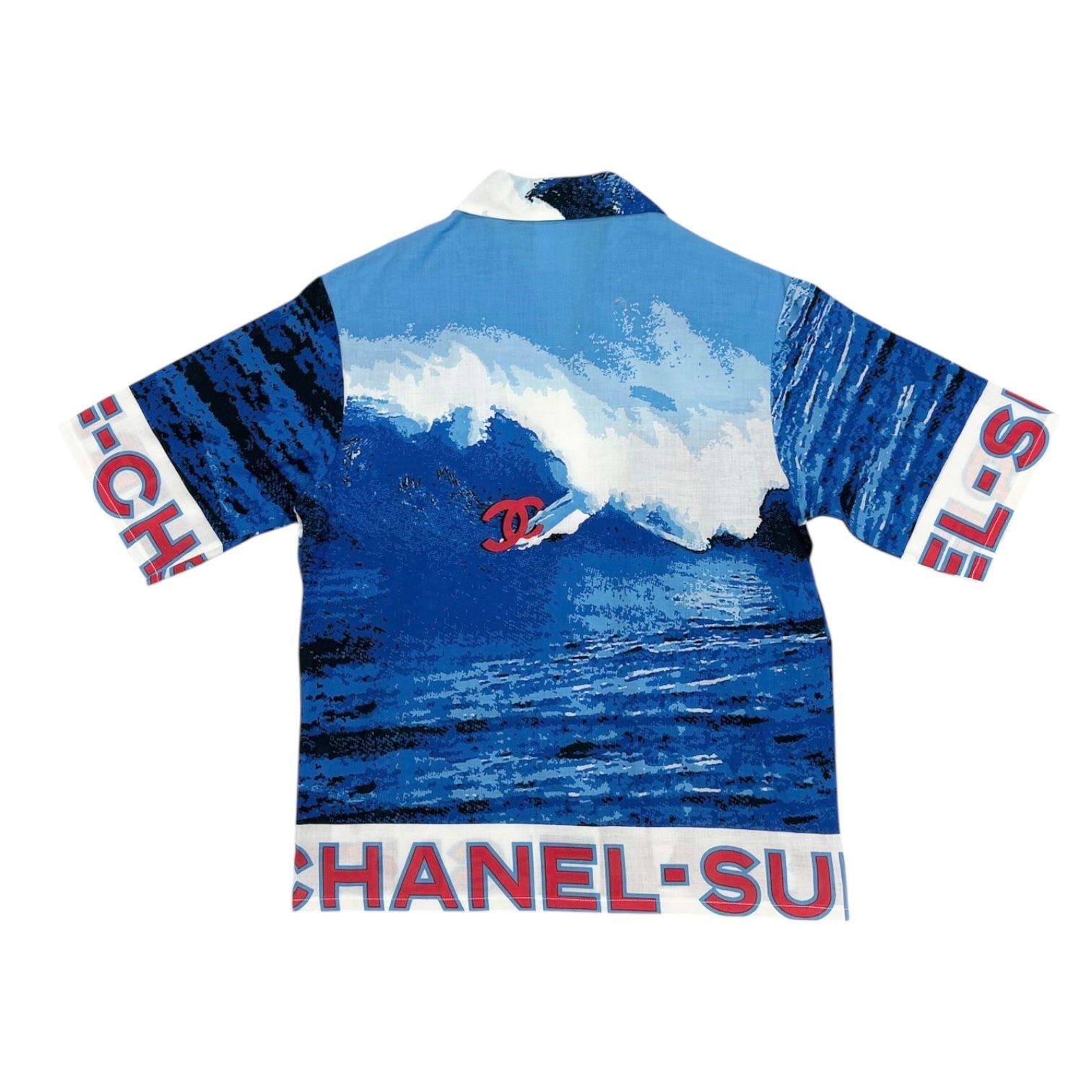 Chanel Surf Logo Button Down Top