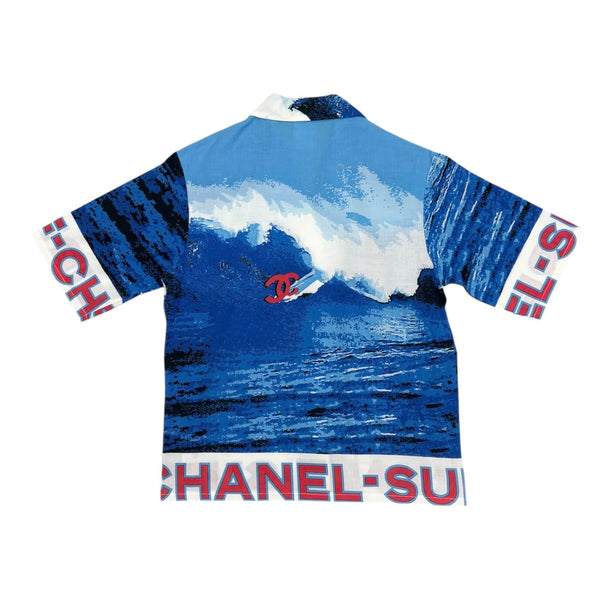 Chanel Surf Logo Button Down Top