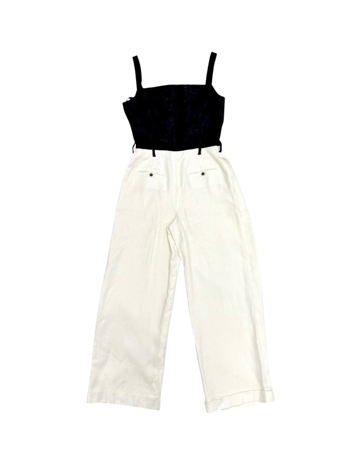 Chanel Black Corset Logo Jumpsuit