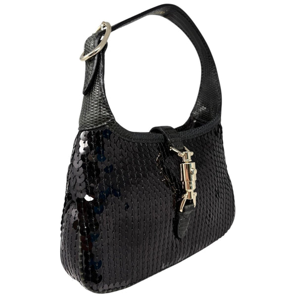 Gucci Black Mini Sequin Jackie Bag