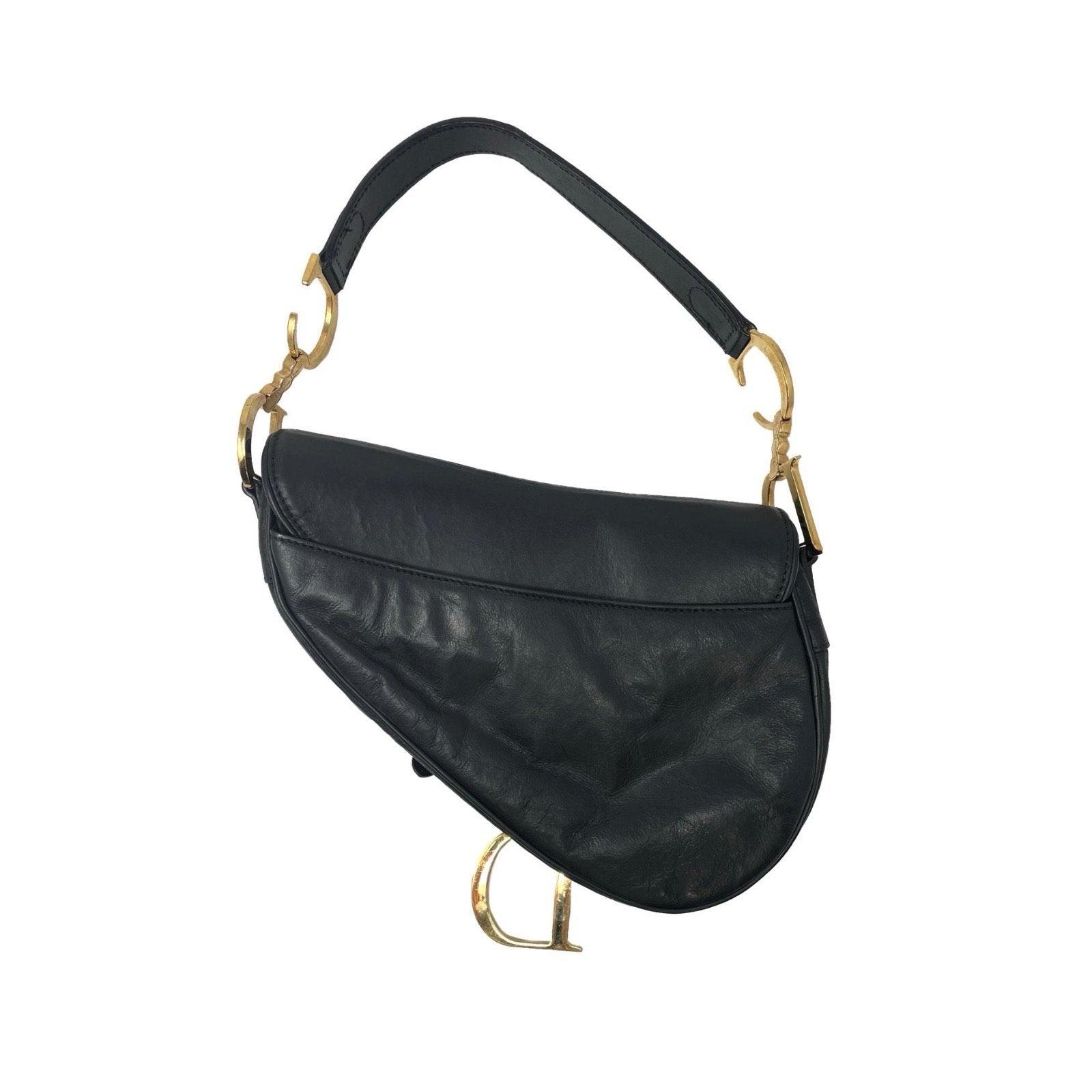 Dior Black Saddle Bag