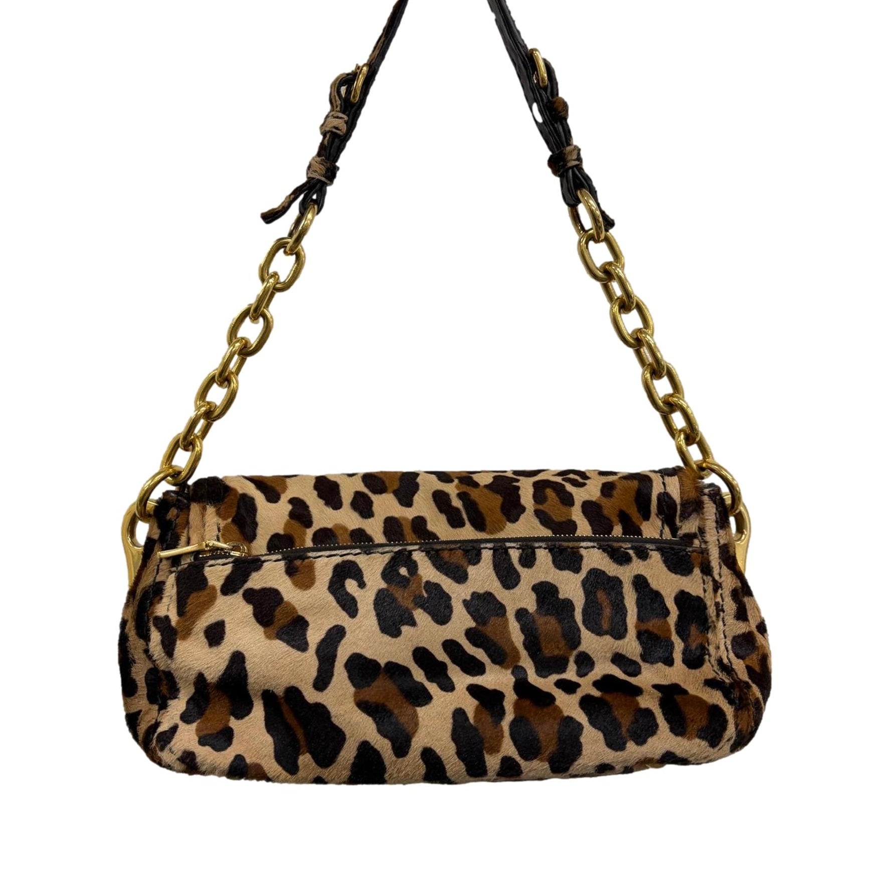 Prada Cheetah Calf-Hair Shoulder Bag