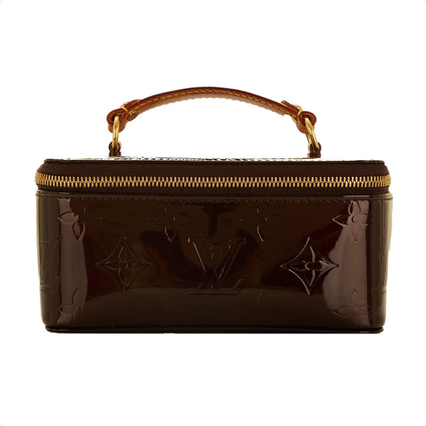 Louis Vuitton Burgundy Monogram Vernis Mini Vanity