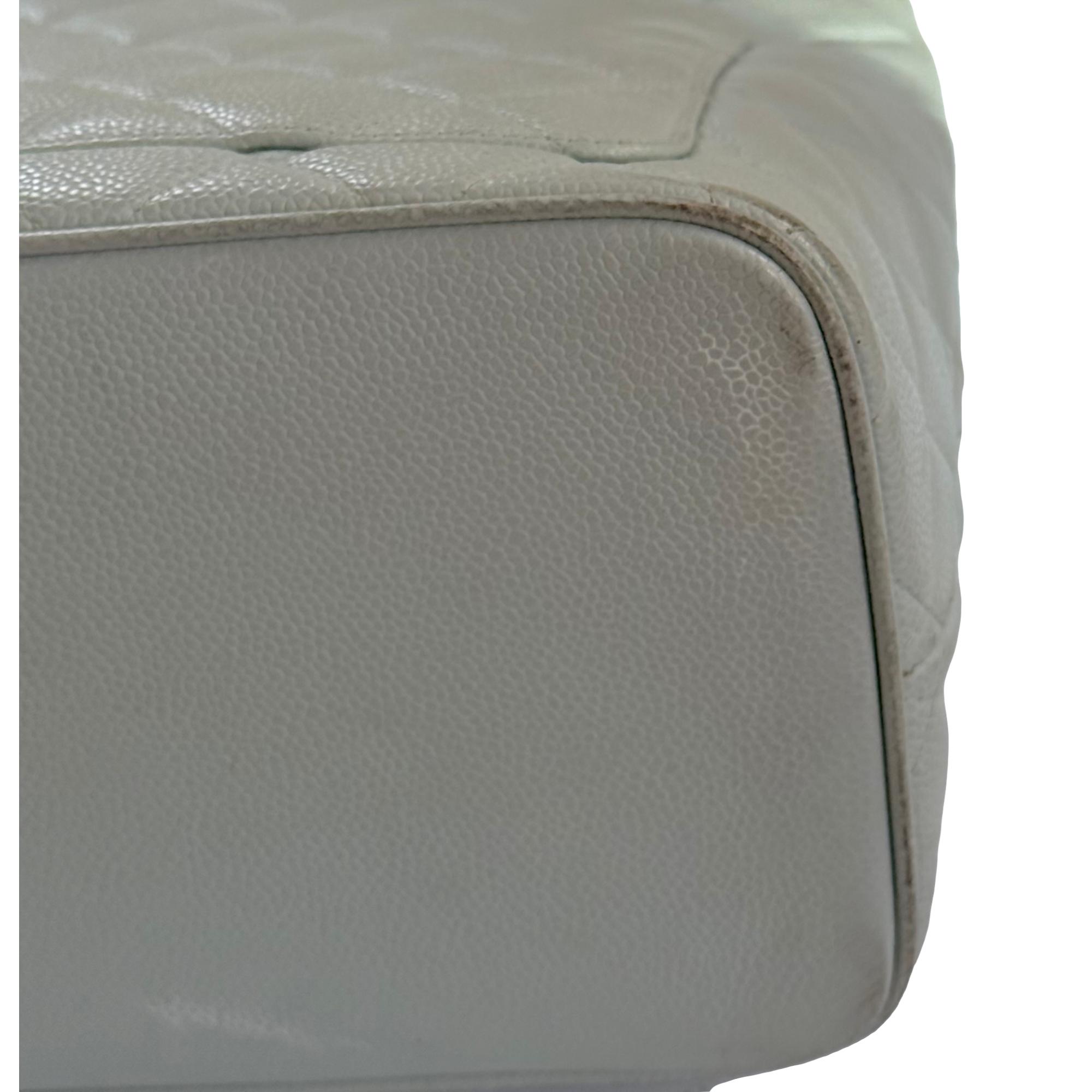Chanel Light Blue Medallion Top Handle Bag