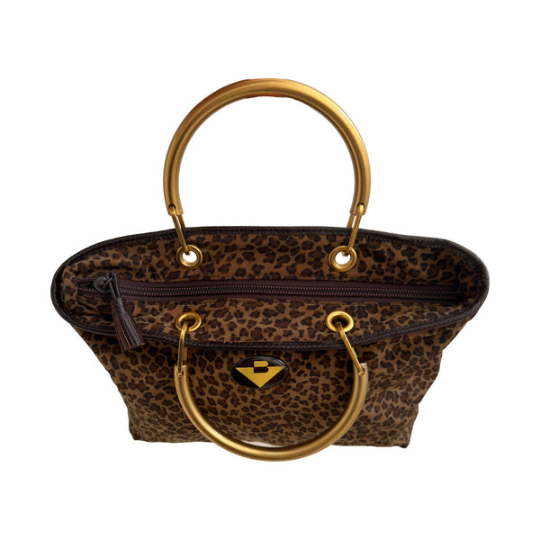Bottega Veneta Cheetah Top Handle Bag