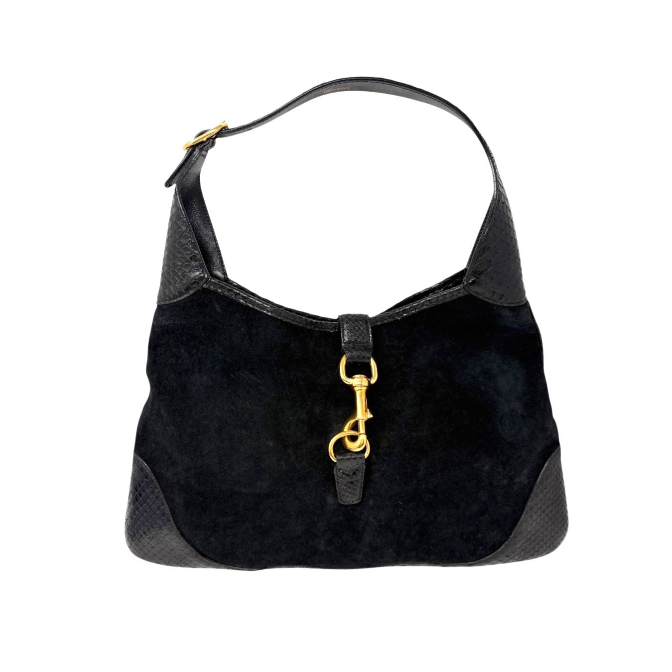 Gucci Black Suede Jackie Bag
