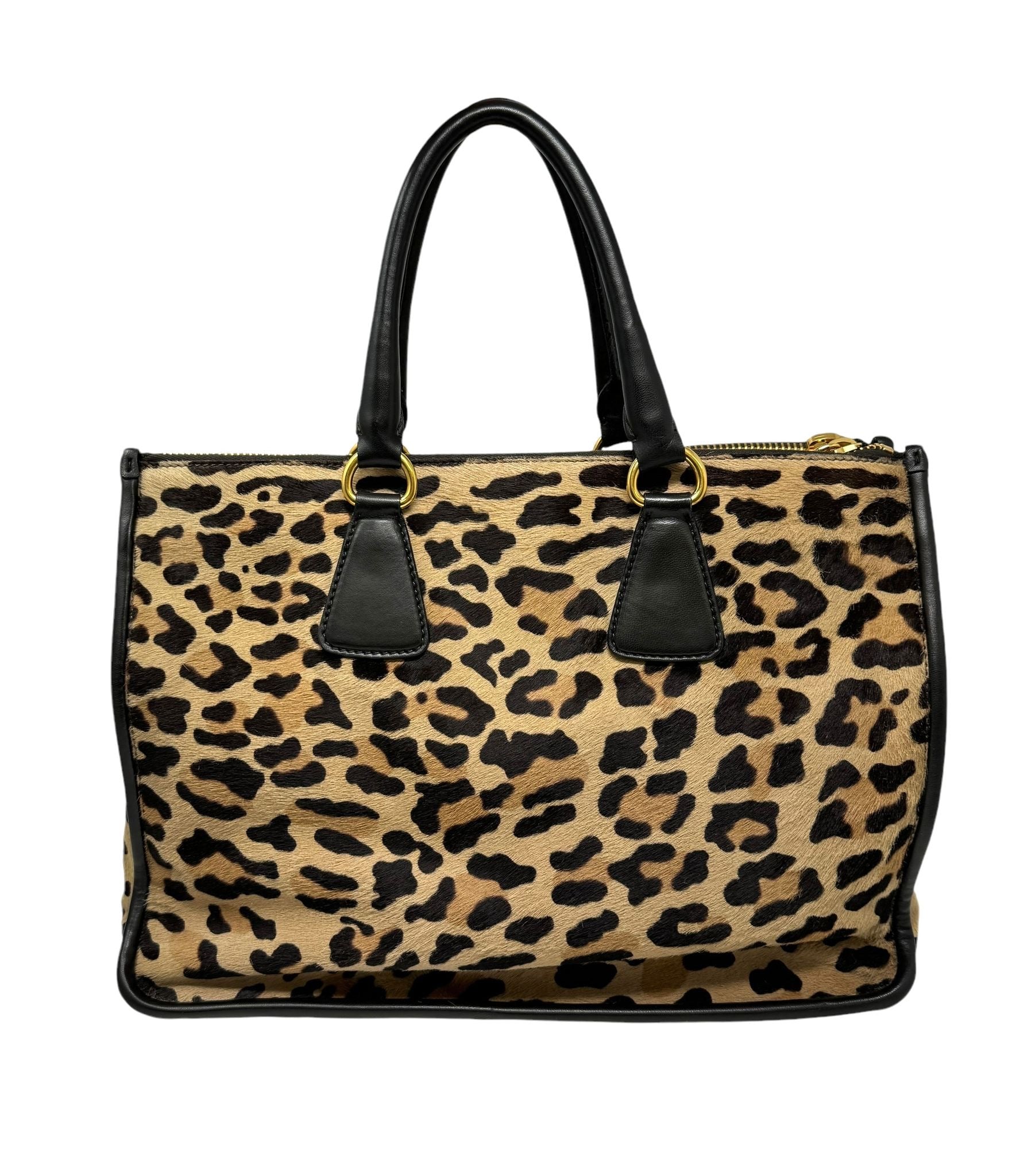 Prada Cheetah Print Large Calfhair 2way Bag