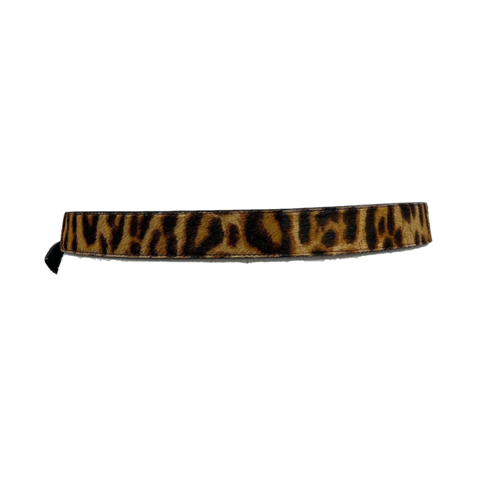 Dior Leopard Dice Belt