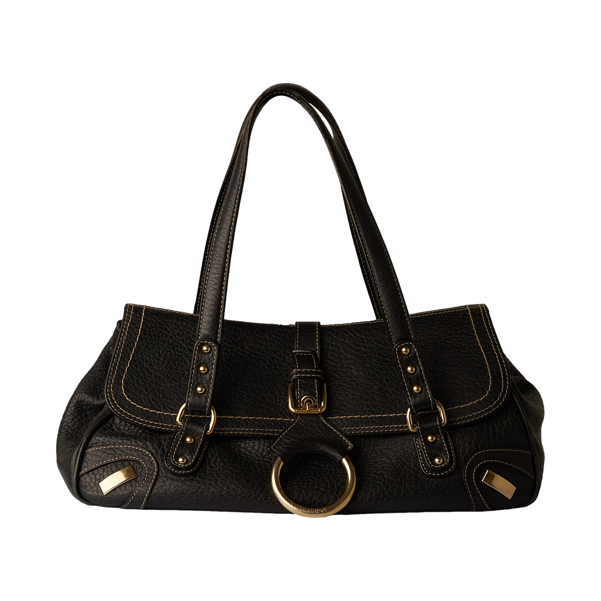 Dolce & Gabbana Black Logo Shoulder Bag