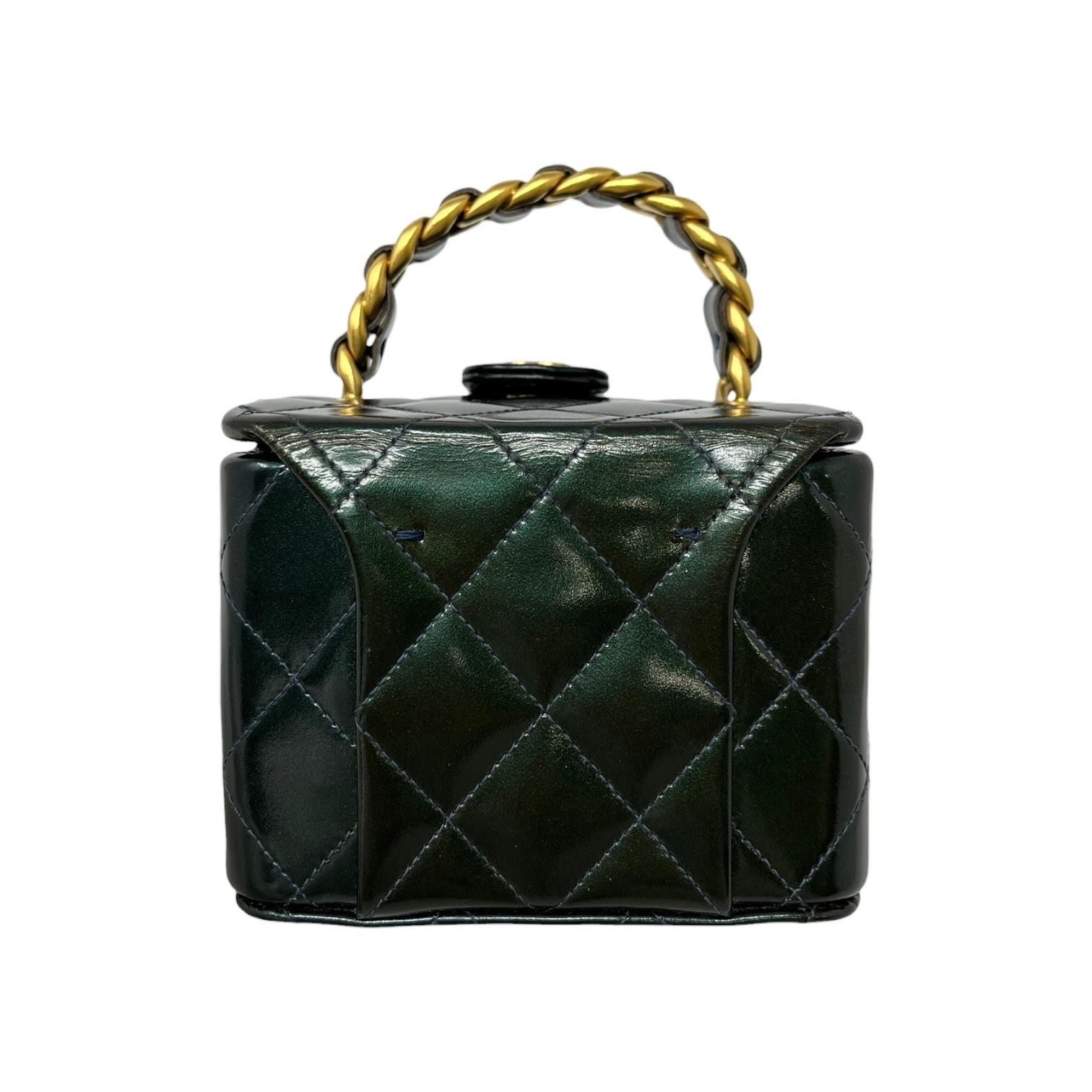 Chanel Micro Green Top Handle Bag