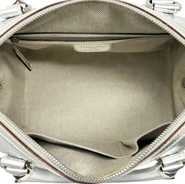 Dior Silver Logo Boston Bag