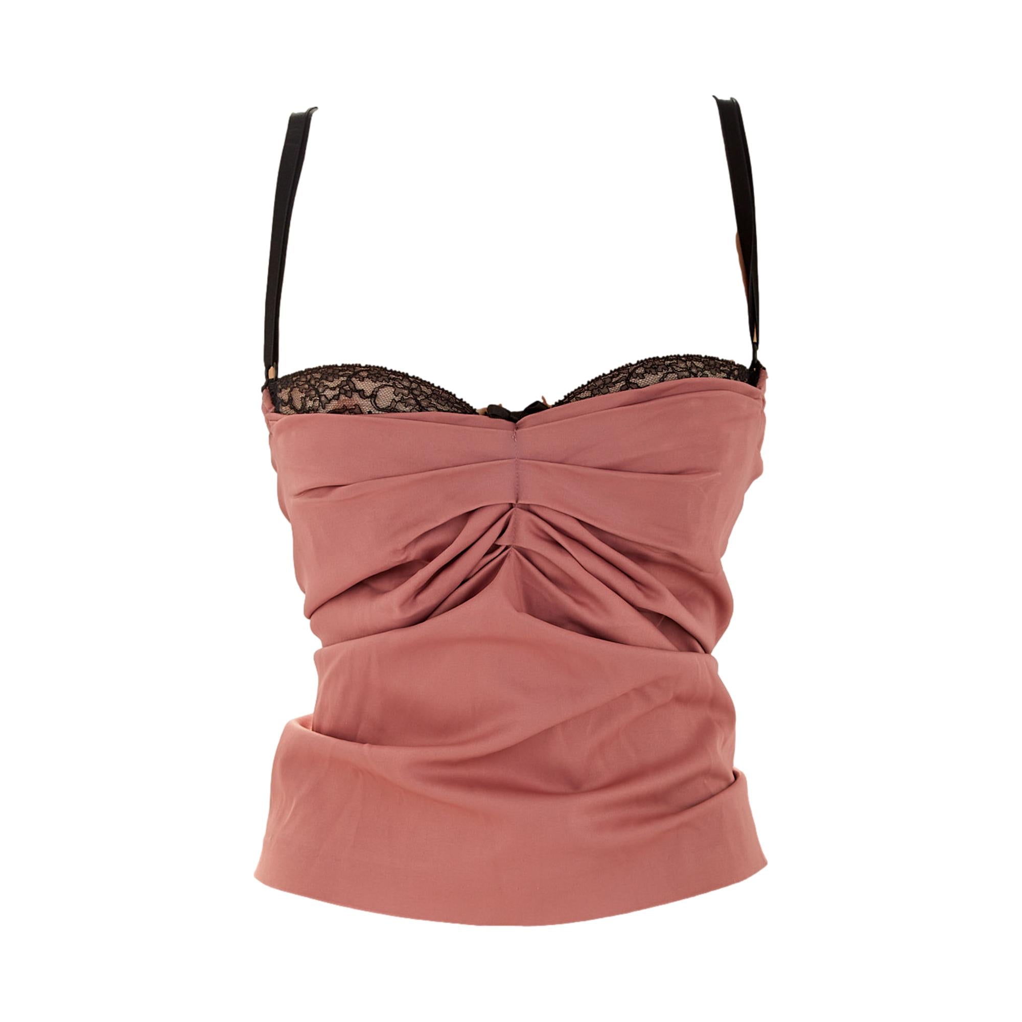 Dolce & Gabbana Lace Trim Tank